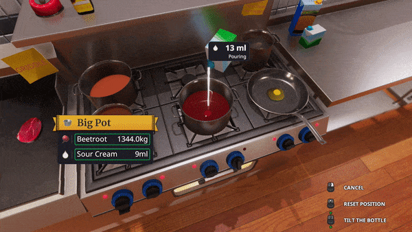 I dropped baked trout on the floor and served it to a food inspector in Cooking  Simulator