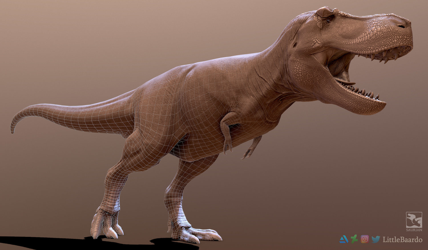 t rex saurian