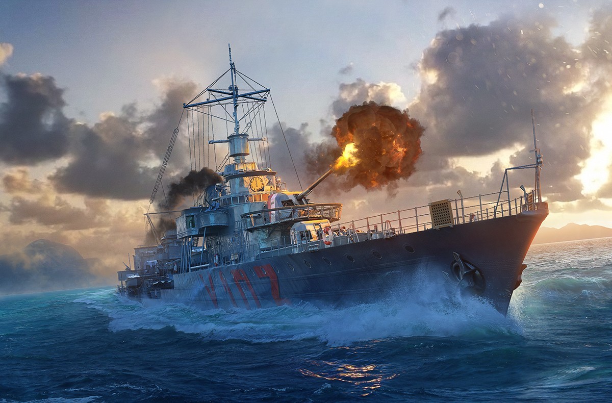 World of Warship o melhor jogo de navio de guerra (classe destroyer ou  contratorpedeiro). 