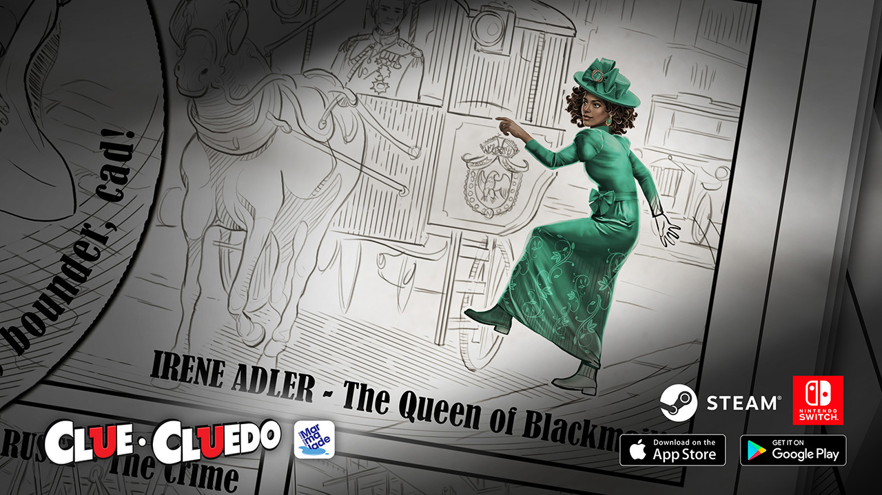 Steam :: Clue/Cluedo: The Classic Mystery Game :: Sherlock theme character:  Irene Adler!