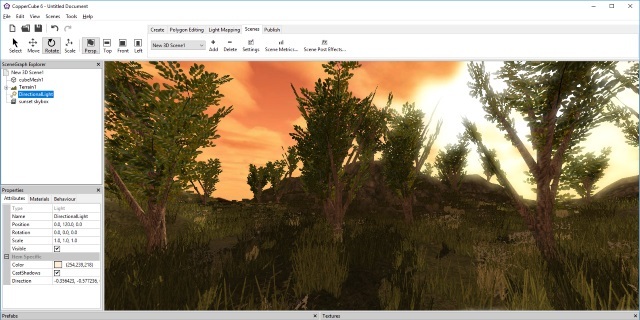 created with coppercube game engine