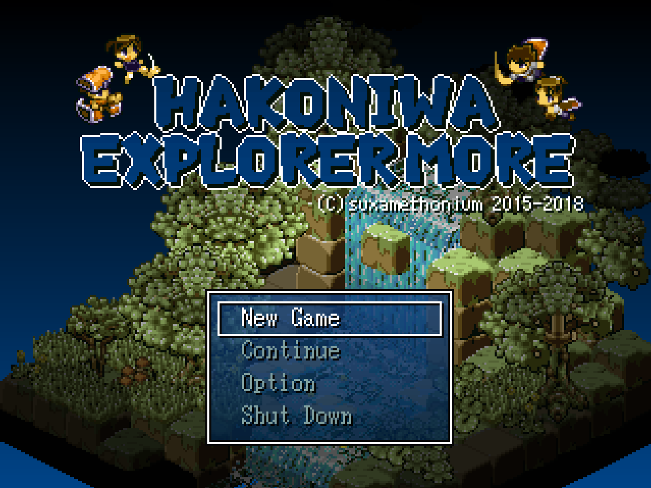 Explore the vivid pixel art world in the Action RPG Hakoniwa Explorer Plus....