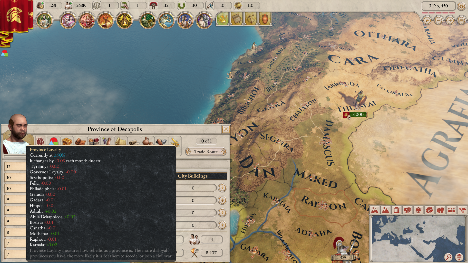 imperator rome province investment