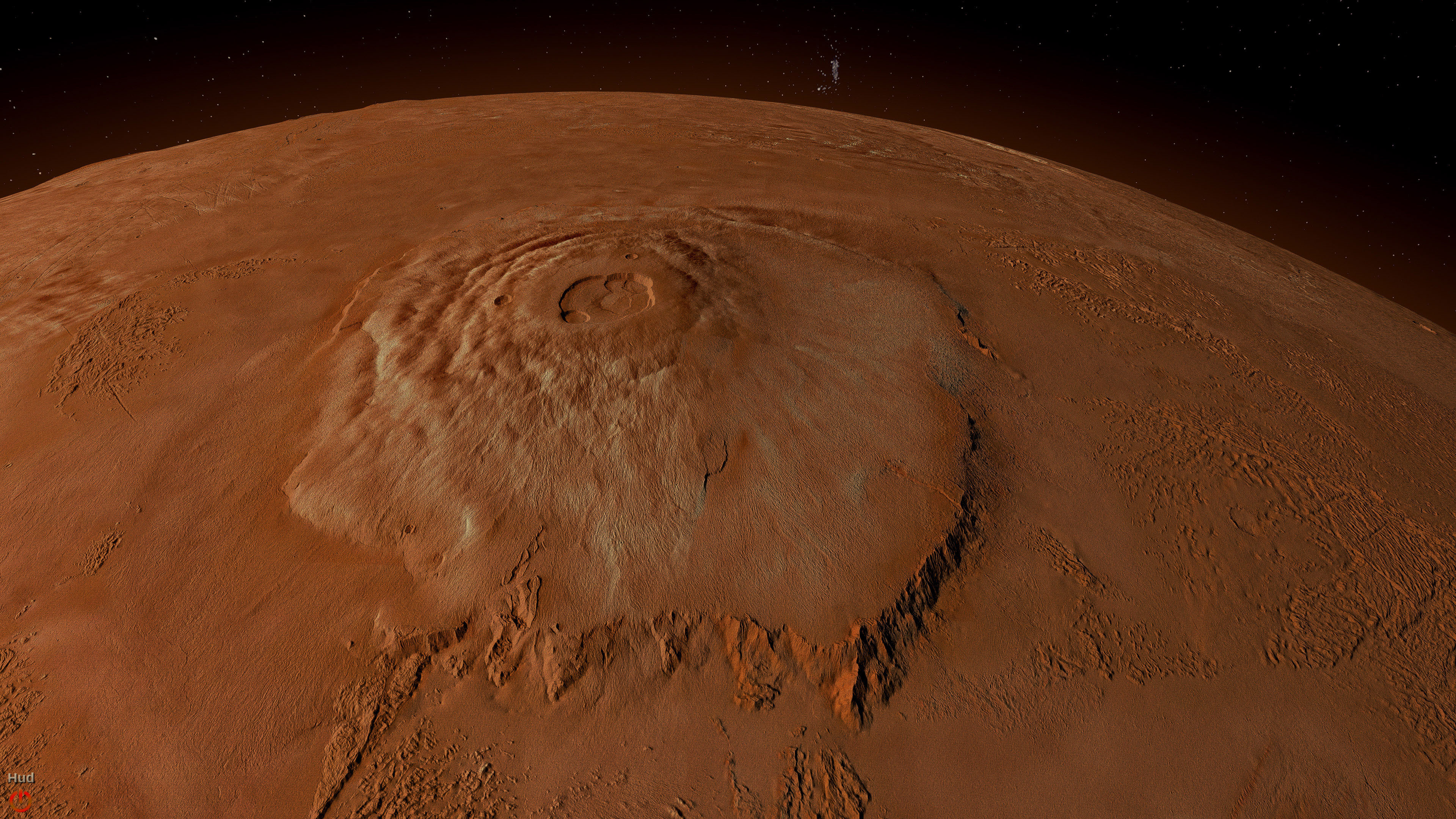 Высочайшая гора солнечной системы находится. Гора Олимп на Марсе. Марс Планета гора Олимп. Марсианский вулкан Олимп. Вулкан гора Олимп на Марсе.