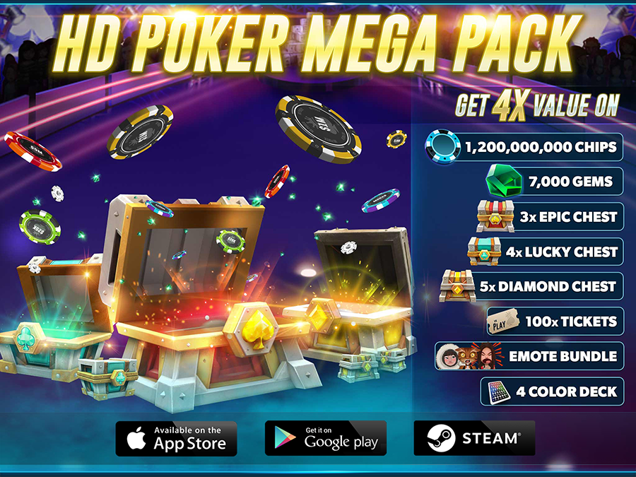 HD Poker Texas Hold'em 📣 HDPoker Mega Pack 📣 Steam News