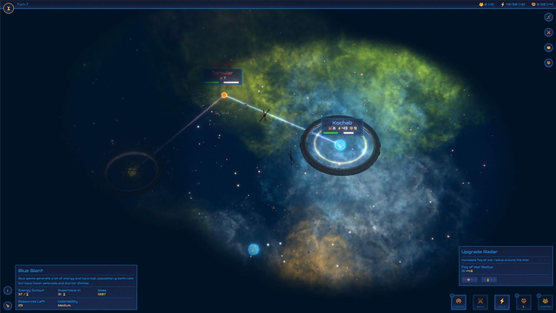 Steam :: Eons of War :: Dev Update #3: Fog of War and Star Details UI