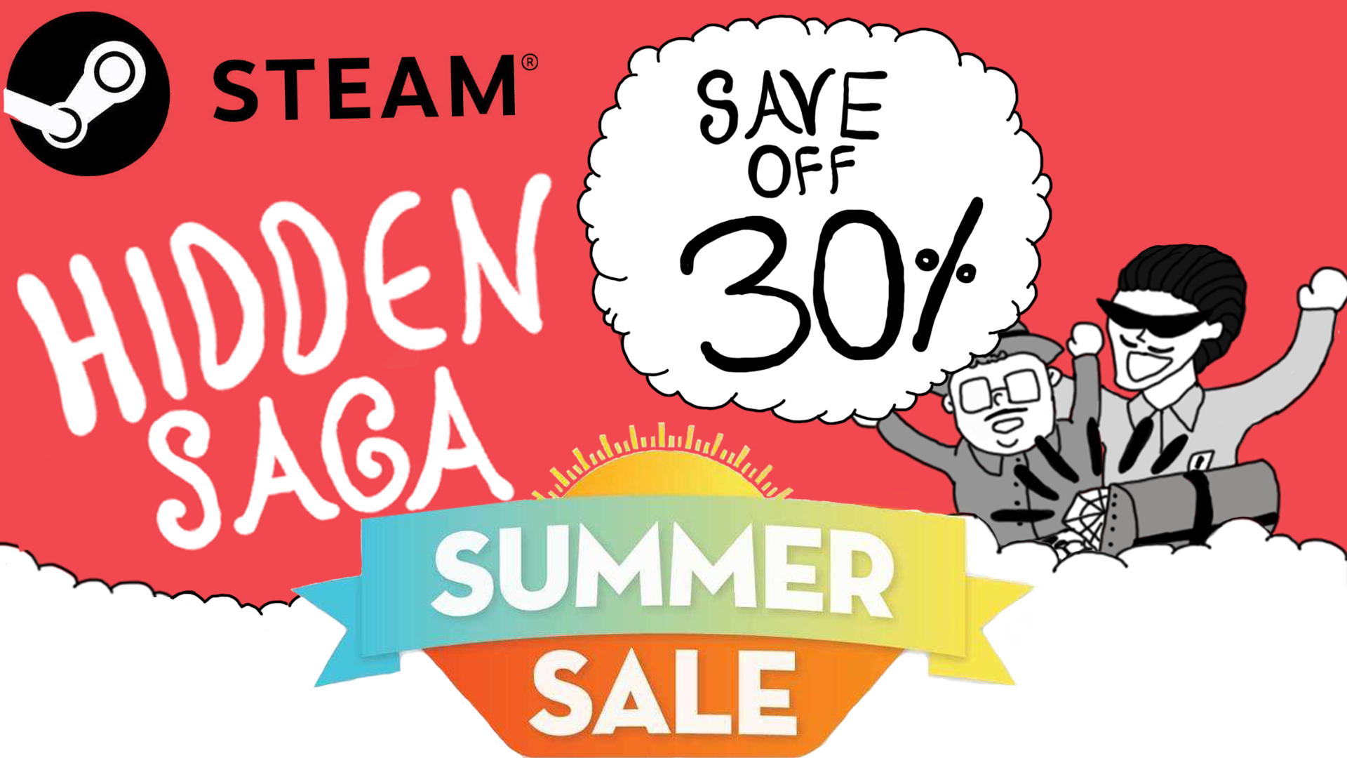Steam secret. Summer sale. Summer sale 30%. Summer sale up to 30%. Summer sale Education.