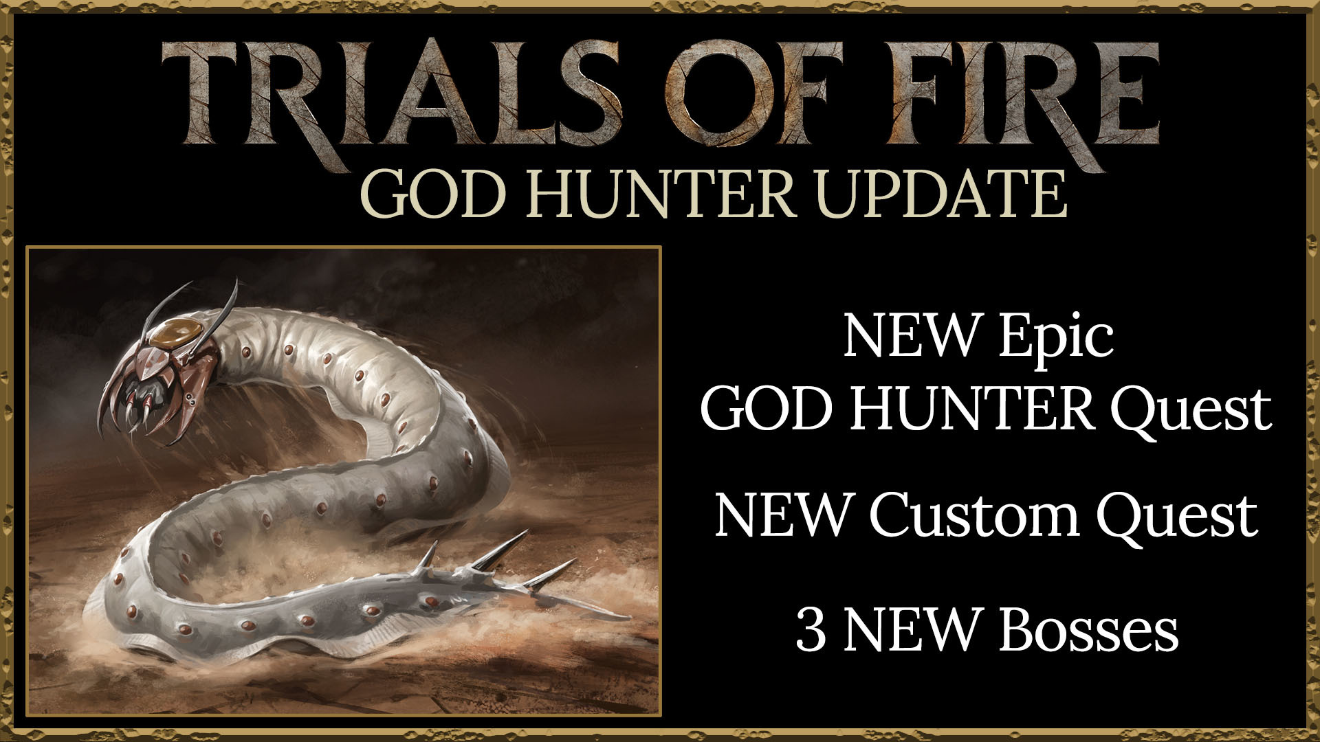 God hunt. Trials of Fire. Hero Quest Trial by Fire. God of Fire KKP Special Reserve.