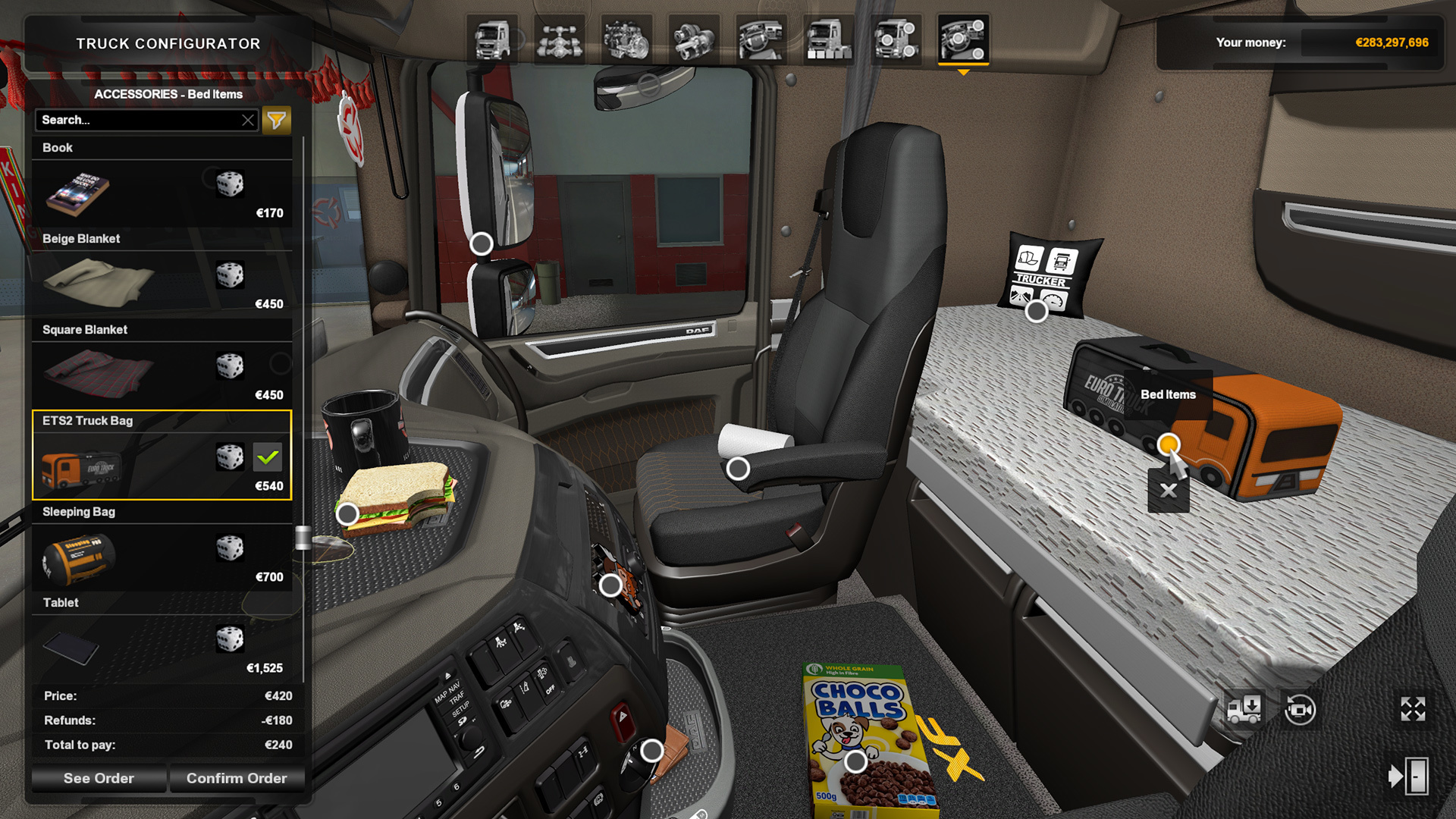 Обновление DLC для ETS2 Cabin Accessories • Euro Truck Simulator 2