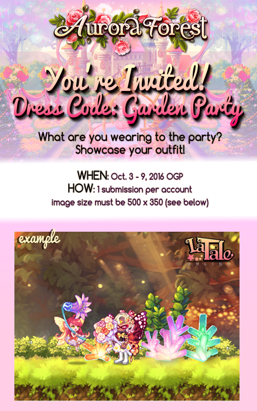 Steam La Tale Aurora Garden Party Dress Code Event 10 9
