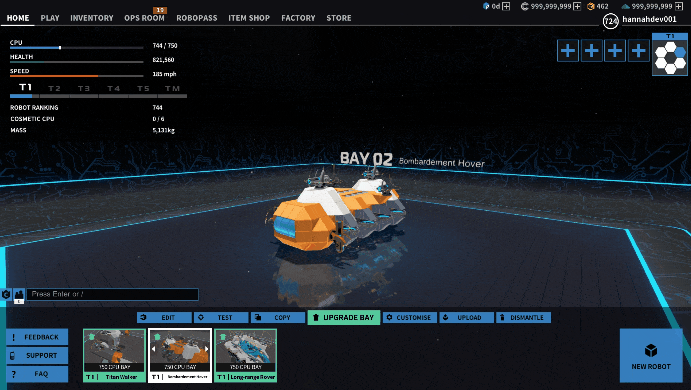 Robocraft Tuxdb Com - adjusted body builder templates the body builder templates have been adjusted so that they are well below 750cpu and still allow you to place movement parts