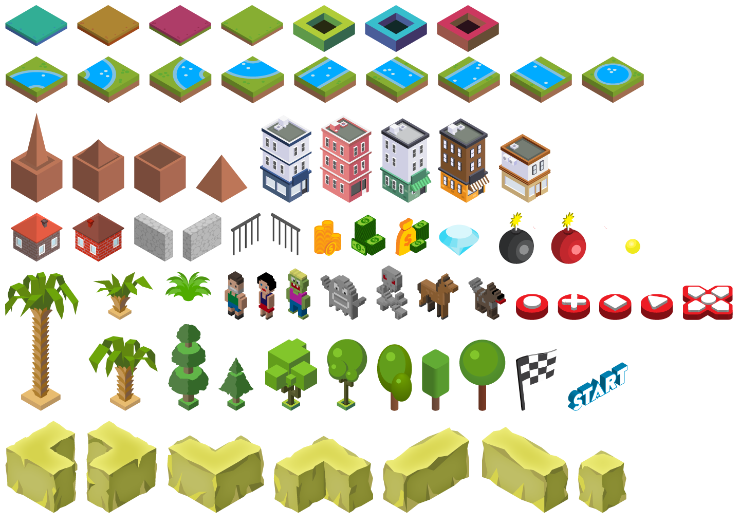 Asset pack download. АССЕТ пак. 2d ассеты для игр. Спрайт земли изометрический. Isometric Sprites блоки.