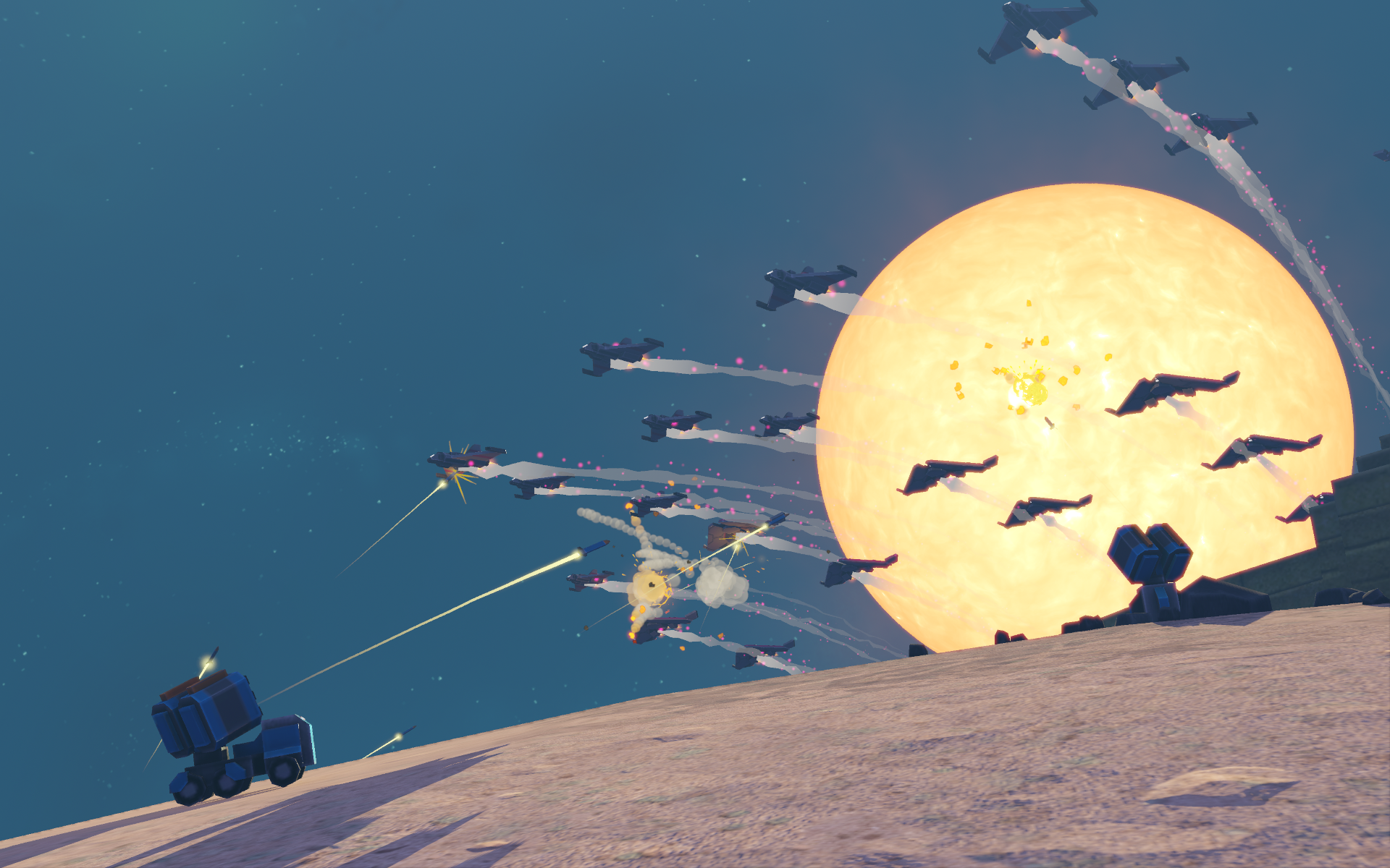 planetary annihilation titan blows up planets