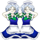 Sakuya Izayoi Gives You Advice And Dabs badge Level 2: Sakuya's Spellcard Doing A Mirror Image