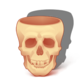 Fallen Region badge Level 2: Bronze Skull