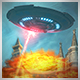 Destroy All Humans! 2 - Reprobed badge Foil: Destroyer of Worlds