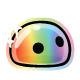 Peglin badge Foil: Rainbow Slime
