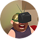 Suicide Guy VR badge Level 1: Suicide Guy the VR Beginner
