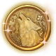 Series 1 - Gold Wolf Coin