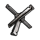 Crushed badge Foil: Anti-tank Hedgehog