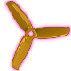 AccrO badge Level 5: GOLD PLASTIC PROP