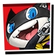 Persona 5 Strikers badge Level 4: MORGANA