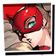 Persona 5 Strikers badge Level 3: MASKED PANTHER