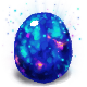 Webbed badge Foil: Opal