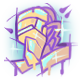ROBOBEAT badge Foil: RHYTHM GOD