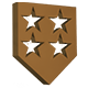 Lawn Mowing Simulator badge Level 4: 4-Stars Medal