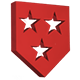 Lawn Mowing Simulator badge Level 3: 3-Stars Medal