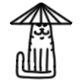 100 hidden cats badge Level 5: The Big Straw Hat Cat!