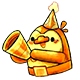 Bread & Fred badge Foil: Golden Penguin