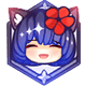 Neko Beach badge Level 1: Amethyst Neko Beach 
