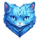 Cute Cats badge Level 2: Blue Cat