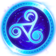 Age of Wonders 4 badge Foil: Godir Triskelion