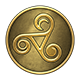 Age of Wonders 4 badge Level 5: Gold Triskelion