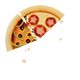 Pizza Possum badge Level 2: Two slices of pizza