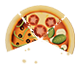 Pizza Possum badge Level 3: More than half a pizza