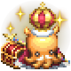 OCTOPATH TRAVELER II badge Foil: King Octopuff