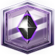 DRAGON QUEST MONSTERS: The Dark Prince badge Level 5: black travelite