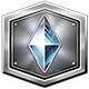 DRAGON QUEST MONSTERS: The Dark Prince badge Level 3: silver travelite