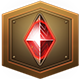 DRAGON QUEST MONSTERS: The Dark Prince badge Level 1: red travelite