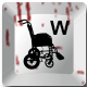 W for Wheelchair