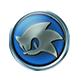 Sonic Racing: CrossWorlds badge Level 3: SONIC Badge Silver