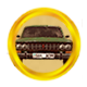 Hitler is my crush badge Foil: Gold Machines