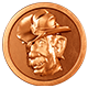 SWAPMEAT badge Level 3: Copper Pin