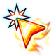 Auto Clicker badge Foil: Fiery Clicker