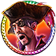 Like a Dragon: Pirate Yakuza in Hawaii badge Foil: Captain Majima