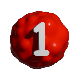 Nubby's Number Factory badge Level 1: 1 Peg